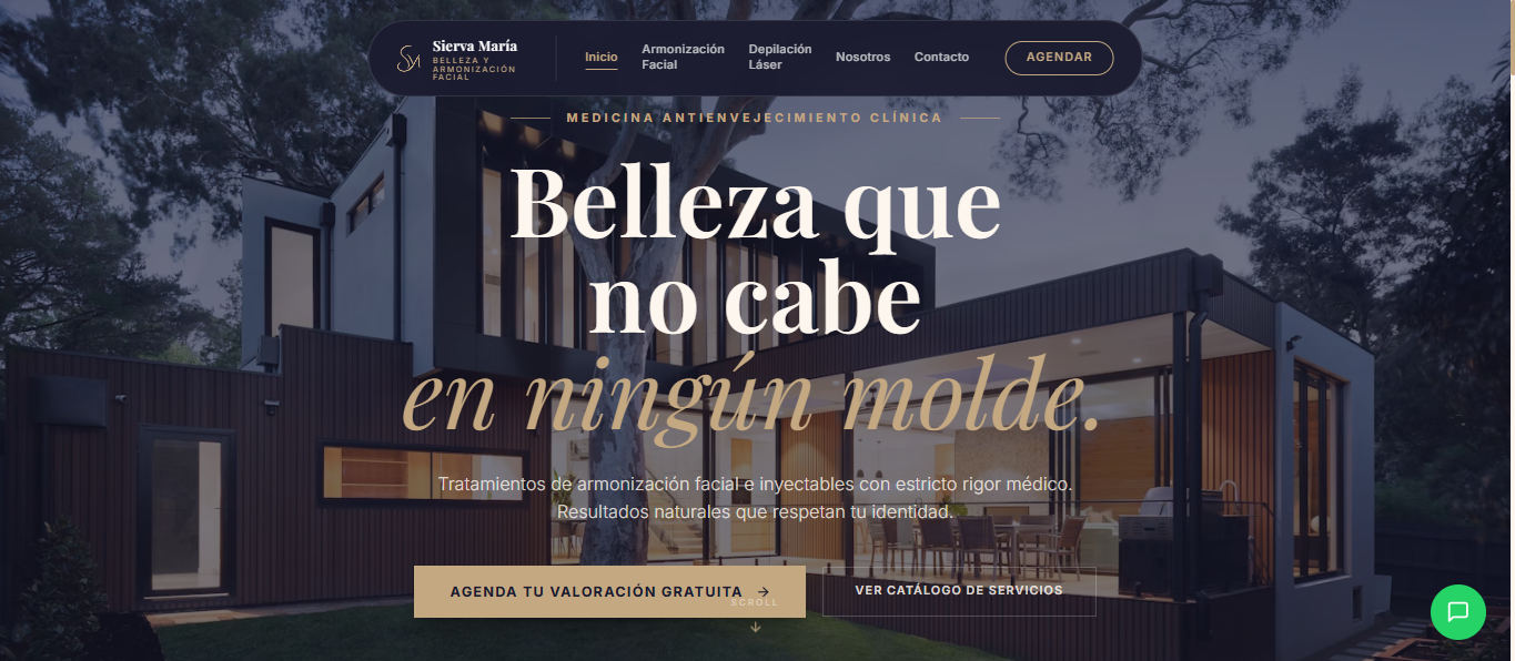Sierva María · sitio web realizado
